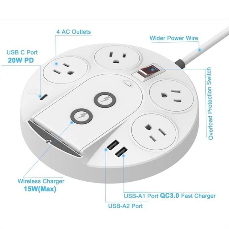 8-in-1 Desktop Power Hub 8-in-1 Desktop Power Hub
